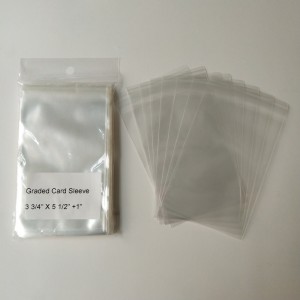 2ミルクリスタルクリアプラスチックポリプロピレングレードカードスリーブ